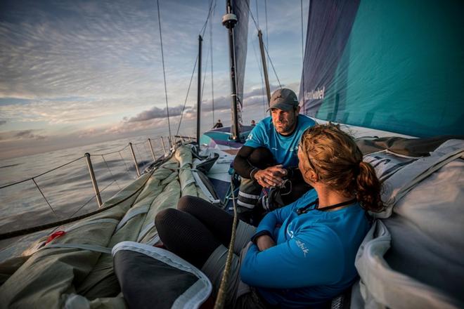 Leg Zero, Saint Malo to Lisbon, on board team AkzoNobel – Volvo Ocean Race ©  Konrad Frost / Volvo Ocean Race