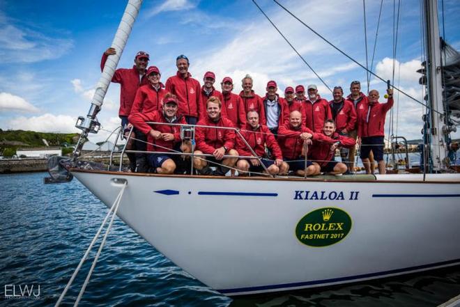 From Australia, Patrick and Keith Broughton's 72ft S&S Kialoa II - Rolex Fastnet Race 2017 ©  ELWJ Photography