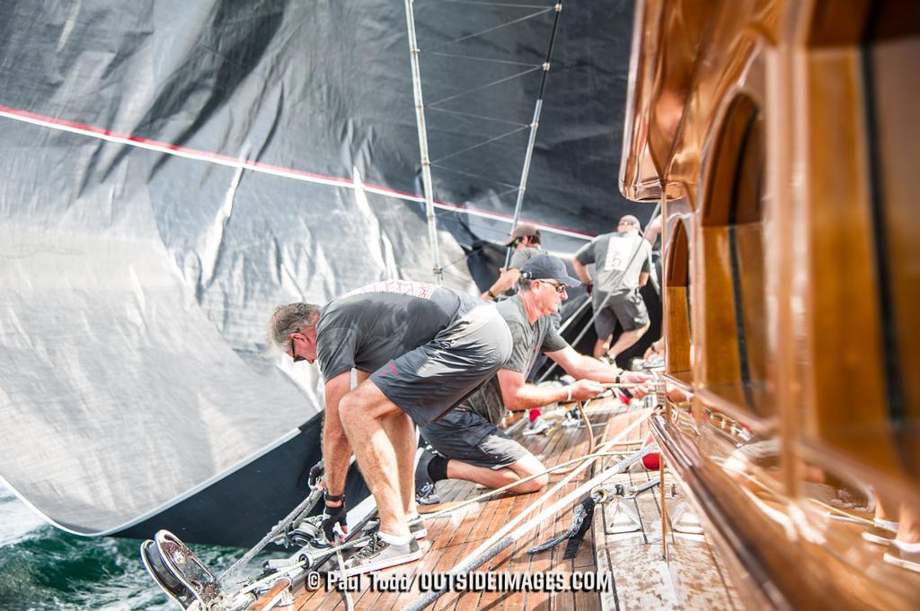 Monday practice day sailing on board RANGER J5. - J Class Worlds, Newport RI © Paul Todd/Outside Images http://www.outsideimages.com