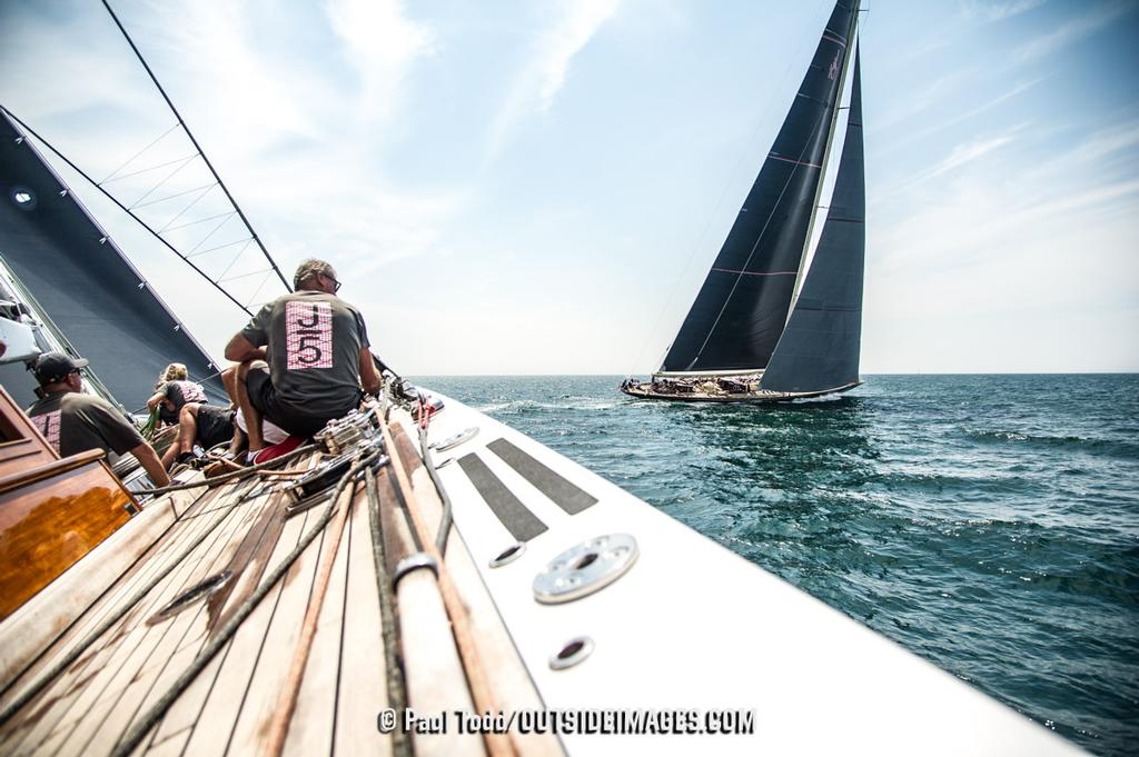 Monday practice day sailing on board RANGER J5. - J Class Worlds, Newport RI © Paul Todd/Outside Images http://www.outsideimages.com