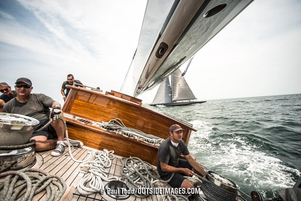 Monday practice day sailing on board RANGER J5. - J Class Worlds, Newport RI © Paul Todd/Outside Images http://www.outsideimages.com