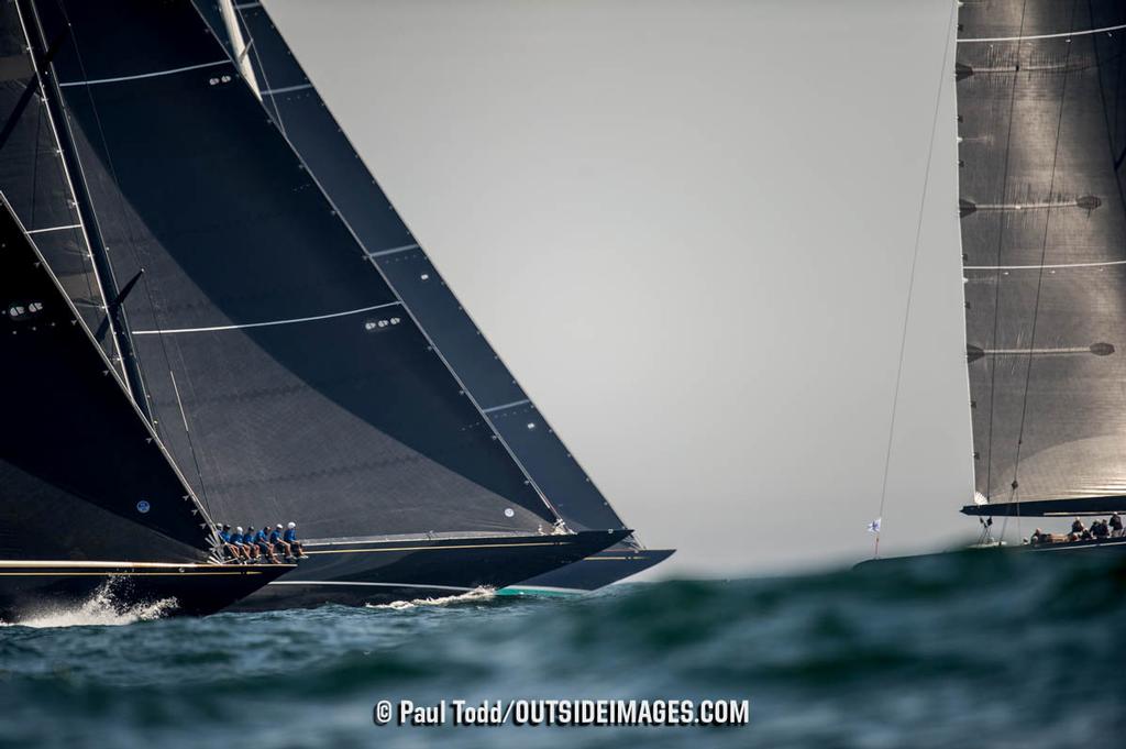 Race Day 2 raced outside the harbor on Rhode Island Sound with a light breeze from 230 degrees. © Paul Todd/Outside Images http://www.outsideimages.com