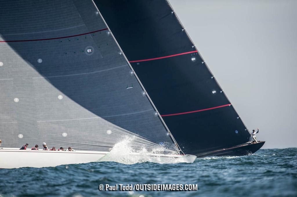 Race Day 2 raced outside the harbor on Rhode Island Sound with a light breeze from 230 degrees.  © Paul Todd/Outside Images http://www.outsideimages.com