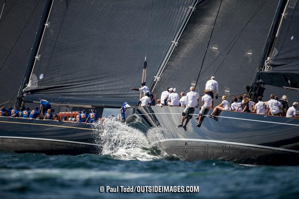 Race Day 2 raced outside the harbor on Rhode Island Sound with a light breeze from 230 degrees. © Paul Todd/Outside Images http://www.outsideimages.com