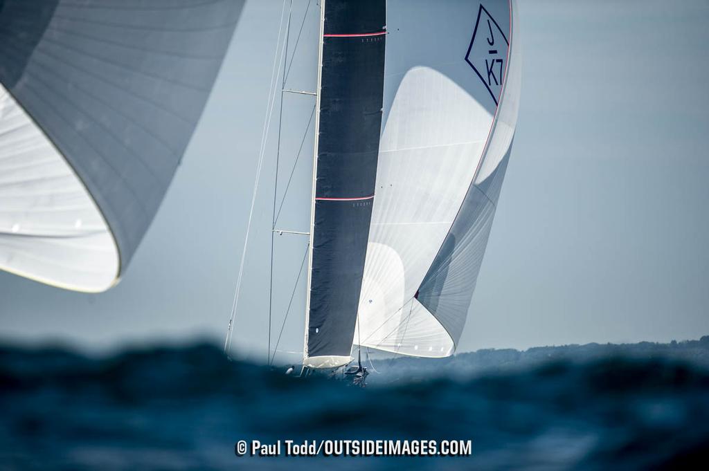 Race Day 2 raced outside the harbor on Rhode Island Sound with a light breeze from 230 degrees.  © Paul Todd/Outside Images http://www.outsideimages.com