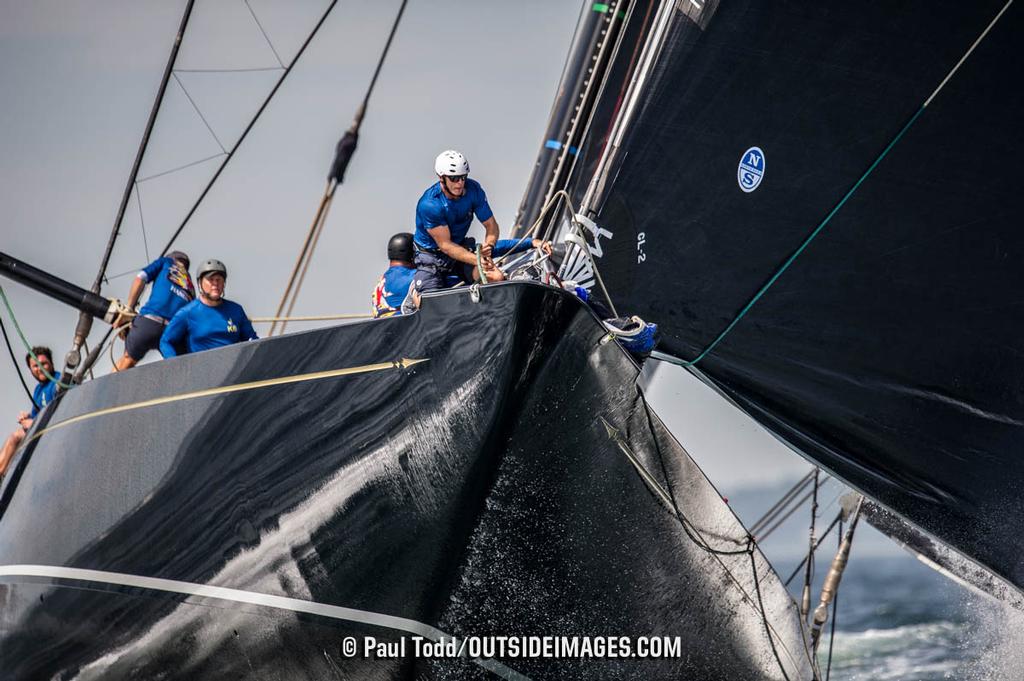 Race Day 2 raced outside the harbor on Rhode Island Sound with a light breeze from 230 degrees.  © Paul Todd/Outside Images http://www.outsideimages.com