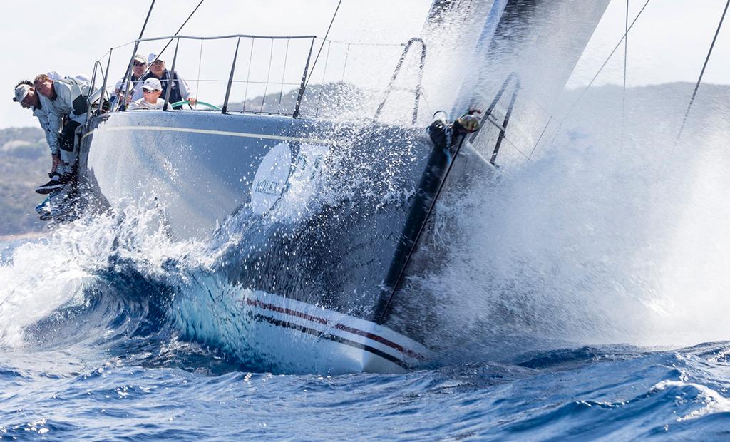 Bella Mente in 2015 in Porto Cervo for the Rolex Maxi 72 World Championship. ©  Rolex / Carlo Borlenghi http://www.carloborlenghi.net