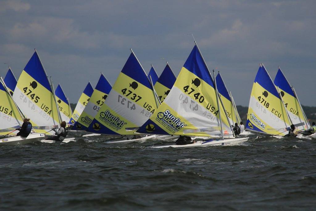 2017 Sunfish World Championship - Day 1 © Brant Beach SF Regatta Pictures