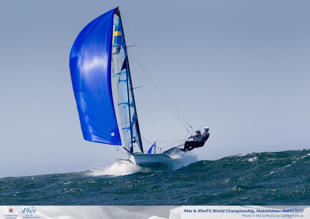 Race Day 3, 49erFx Worlds, Porto, Portugal © Maria Muina/Sailingshots