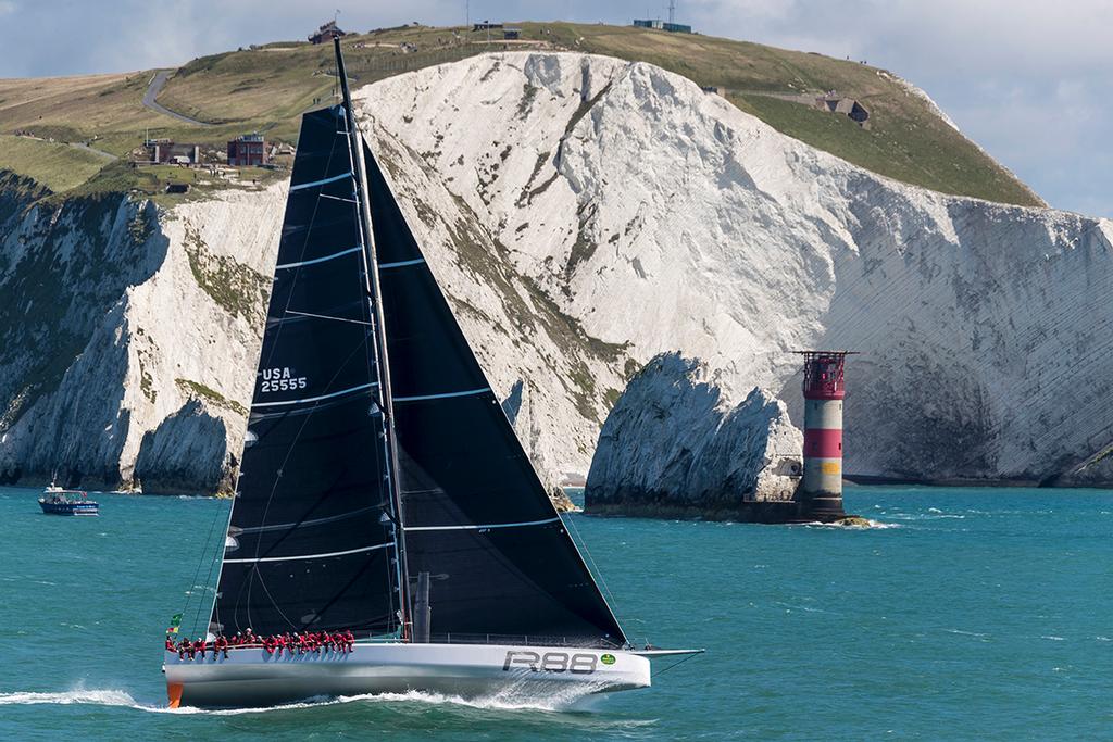 Race Start - Rambler 88, Sail No: USA 25555, Class: IRC Zero, Owner: George David, Type: Canting Keel Sloop - Rolex Fastnet Race 2017 ©  Rolex / Carlo Borlenghi http://www.carloborlenghi.net