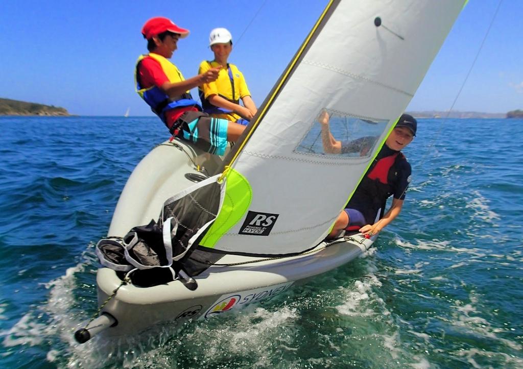 Kids having Feva fun in Sydney photo copyright Sailing Raceboats taken at  and featuring the  class