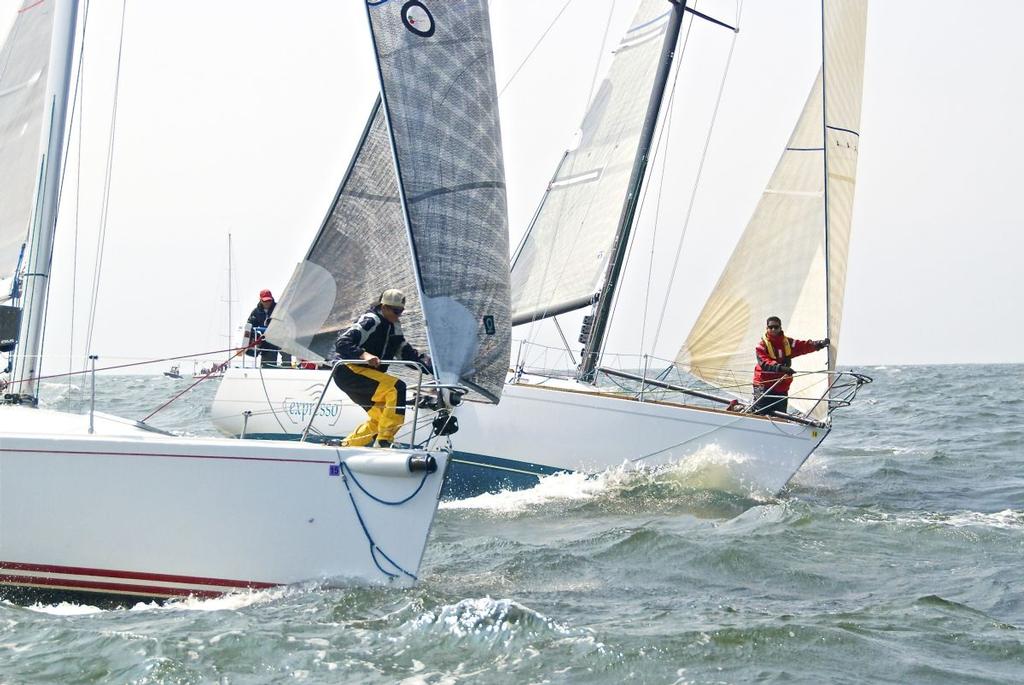 Racing action during the 2016 Stamford Yacht Club Vineyard Race photo copyright Rick Bannerot / ontheflyphoto.net taken at  and featuring the  class