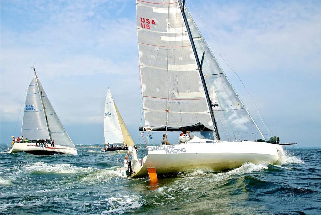 Racing action during the 2016 Stamford Yacht Club Vineyard Race © Rick Bannerot / ontheflyphoto.net