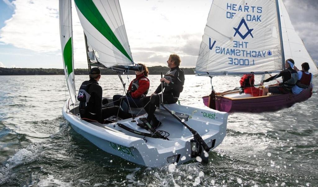 Jo Richards helming the RS Quest © Sailing Raceboats