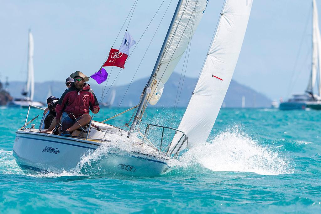 Rhumbmaid going to windward - Audi Hamilton Island Race Week 2017 photo copyright  Andrea Francolini Photography http://www.afrancolini.com/ taken at  and featuring the  class