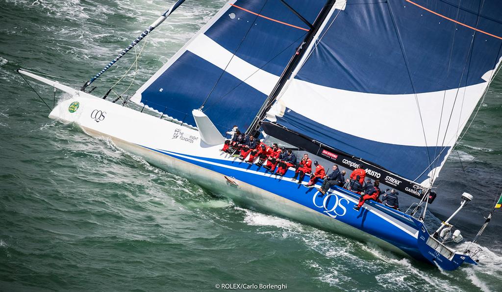 Race Start - Cqs, Sail No: AUS 11111, Class: IRC Zero, Owner: Ludde Ingvall, Type: Supermaxi - 2017 Rolex Fastnet Race ©  Rolex / Carlo Borlenghi http://www.carloborlenghi.net