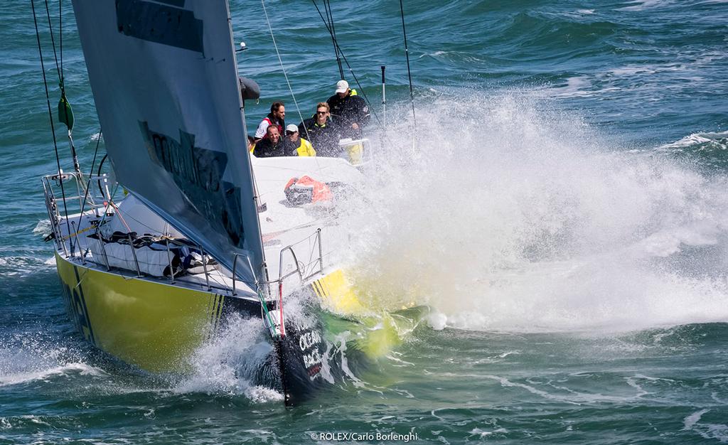 Race Start - Team Brunel, Sail No: NED 0, Class: Volvo 65, Owner: Volvo Ocean Race, Type: VOR 65 - 2017 Rolex Fastnet Race ©  Rolex / Carlo Borlenghi http://www.carloborlenghi.net