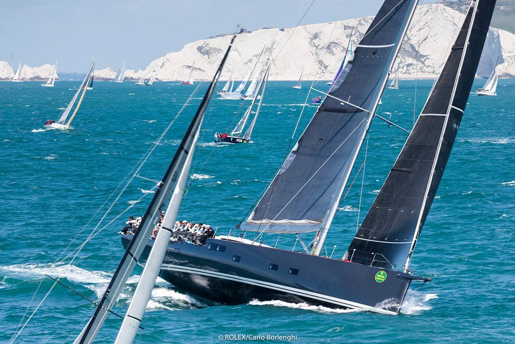 Race Start - Nikata, Sail No: GBR 115, Class: IRC Zero, Owner: Acoma Marine, Type: J/V 115 Custom - 2017 Rolex Fastnet Race ©  Rolex / Carlo Borlenghi http://www.carloborlenghi.net