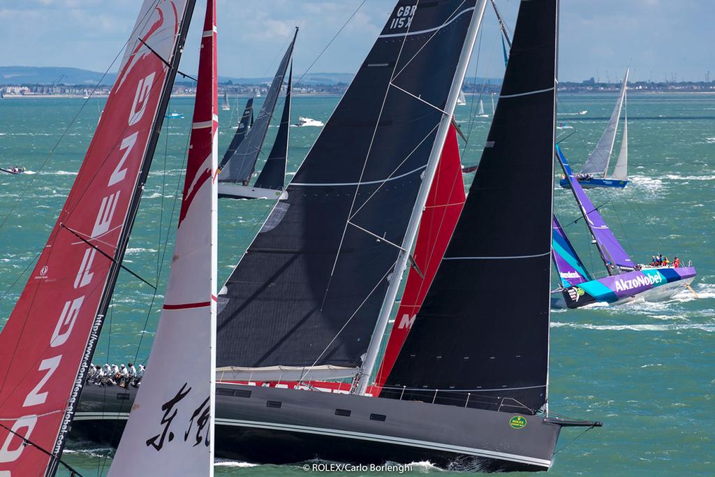 Race Start - Nikata, Sail No: GBR 115, Class: IRC Zero, Owner: Acoma Marine, Type: J/V 115 Custom - 2017 Rolex Fastnet Race ©  Rolex / Carlo Borlenghi http://www.carloborlenghi.net