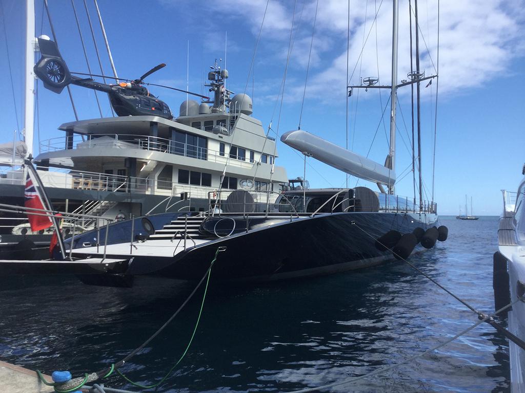 SuperYachts Taina Marina Tahiti photo copyright Jon Sanders taken at  and featuring the  class