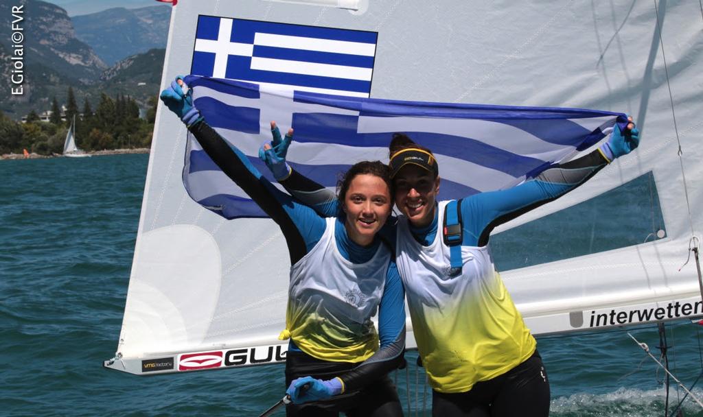 Maria BOZI/Rafailina Klonaridou (GRE) - 470 Women Gold  - 2017 420 and 470 Junior European Championships © Elena Giolai