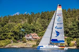 Deutscher Touring Yacht-Club (Team Germany) could be in trouble if they can't adequately repair their gennaker – Nord Stream Race photo copyright  Lars Wehrmann / Nord Stream Race taken at  and featuring the  class