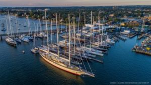 Aerial of Newport Shipyard during the Candy Store Cup photo copyright  Stephen Cloutier taken at  and featuring the  class