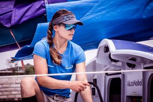 Brazil's Olympic gold medallist Martine Grael – Volvo Ocean Race photo copyright  Amalia Infante / Volvo Ocean Race taken at  and featuring the  class