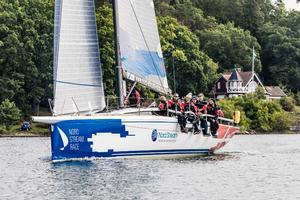 Frederikshavn Sejlklub (Team Denmark) cruises through the Swedish archipelago en route to the finish – Nord Stream Race photo copyright  Lars Wehrmann / Nord Stream Race taken at  and featuring the  class