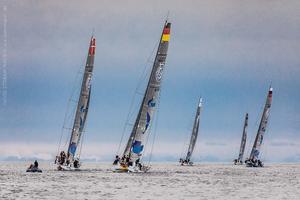 The start of Leg 3 was light, but the wind is set to build – Nord Stream Race photo copyright  Lars Wehrmann / Nord Stream Race taken at  and featuring the  class