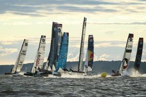 Act 5, Extreme Sailing Series Hamburg – Day 3 – Flying Phantom Series photo copyright  Martina Barnetova taken at  and featuring the  class