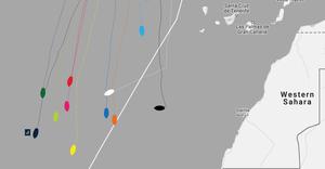 Current positions – Day 12, Race 1 – Clipper Round the World Yacht Race photo copyright Clipper Ventures taken at  and featuring the  class