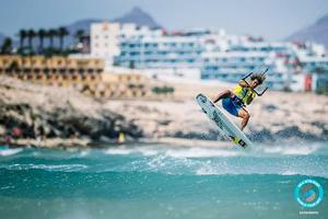 Day 2  – Airton, shining in the challenging conditions – GKA Kite-Surf World Tour photo copyright  Ydwer van der Heide taken at  and featuring the  class