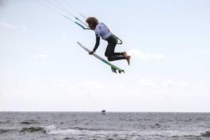 Matchu spots his landing and his first victory of 2017 – GKA Kite-Surf World Tour photo copyright  Joern Pollex taken at  and featuring the  class