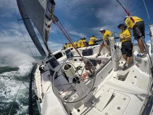 On board Never a Dull Moment today – SeaLink Magnetic Island Race Week photo copyright  Colin Wilson taken at  and featuring the  class
