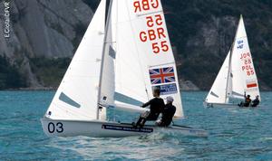Martin Wrigley and James Taylor (GBR) – 420 and 470 Junior European Championship photo copyright  Elena Giolai/Fraglia Vela Riva taken at  and featuring the  class