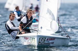 Marina Lefort and Lara Granier (FRA-7) – 470 Junior World Championships photo copyright Junichi Hirai/ Bulkhead magazine http://www.bulkhead.jp/ taken at  and featuring the  class