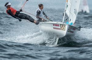 Day 2 – Benedetta Di Salle and Alessandra Dubbini (ITA-74) – 470 Junior World Championships photo copyright Junichi Hirai/ Bulkhead magazine http://www.bulkhead.jp/ taken at  and featuring the  class