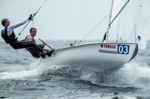 Day 2 – Hippolyte Machetti and Sidoine Dantès (FRA-79) – 470 Junior World Championships photo copyright Junichi Hirai/ Bulkhead magazine http://www.bulkhead.jp/ taken at  and featuring the  class