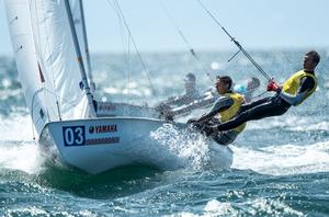 Hippolyte Machetti and Sidoine Dantès (FRA-79) – 470 Junior World Championships photo copyright Junichi Hirai/ Bulkhead magazine http://www.bulkhead.jp/ taken at  and featuring the  class