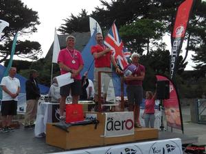 RS Aero 7 podium – Rooster RS Aero World Championships photo copyright  Yacht Club Carnac taken at  and featuring the  class
