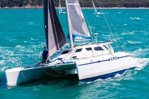 Scamper was first Multihull over the finish line – SeaLink Magnetic Island Race Week photo copyright  Andrea Francolini / SMIRW taken at  and featuring the  class