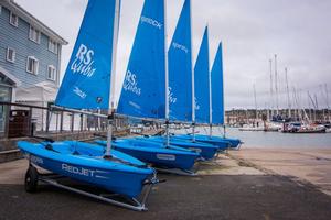 The five new RS Quba dinghies that now form part of the UKSA fleet. photo copyright UKSA www.uksa.org taken at  and featuring the  class
