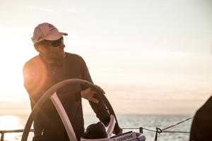 Leg Zero, Plymouth to St. Malo – Light wind on board Dongfeng – Volvo Ocean Race photo copyright  Martin Keruzore / Volvo Ocean Race taken at  and featuring the  class