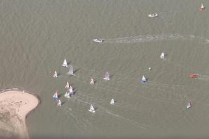 The Cadet Handicap fleet in action – Learning and Skills Solutions Pyefleet Week photo copyright  Mandy Bines taken at  and featuring the  class