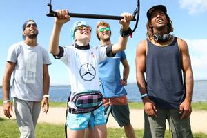 Airton shares the experience – GKA Kite-Surf World Tour photo copyright  Joern Pollex taken at  and featuring the  class
