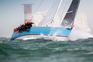 Leading IRC Two in the Rolex Fastnet Race: Gilles Fournier and Corinne Migraine's J/133 Pintia – Rolex Fastnet Race photo copyright Paul Wyeth / www.pwpictures.com http://www.pwpictures.com taken at  and featuring the  class