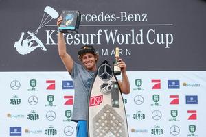 Towing to the top of the podium - Keahi – GKA Kite-Surf World Tour photo copyright  Joern Pollex taken at  and featuring the  class