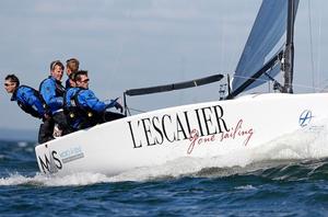 Day 2 – MAS Wolfpack NOR724 helmed by Jon Aksel Mortensen – Melges 24 World Championship photo copyright  Pierrick Contin http://www.pierrickcontin.fr/ taken at  and featuring the  class