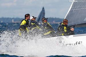 Luca Perego's Maidollis (2-6-2) today, firmly maintaining the leadership with a margin of 22 points - Melges 24 World Championship 2017 photo copyright  Pierrick Contin http://www.pierrickcontin.fr/ taken at  and featuring the  class